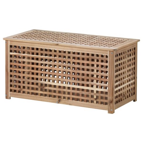 [withIKEA]이케아 아카시아나무 수납테이블 HOL 홀 98x50 cm, 색상