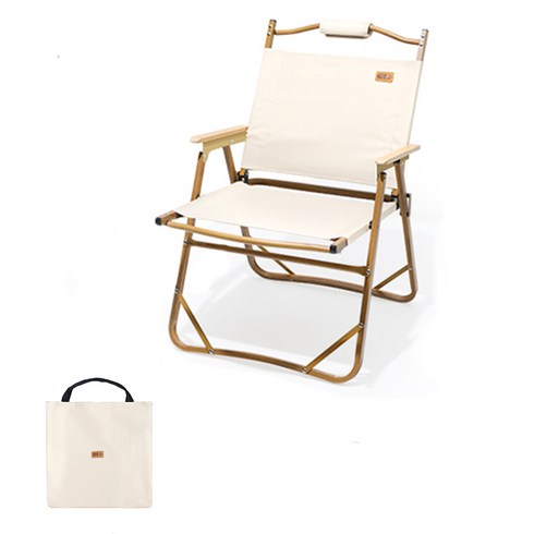 탄씨엔쯔 커밋 알루미늄 프레임 폴딩 캠핑 의자, 1개, 카키 L