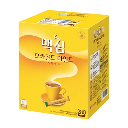 맥심 모카골드 마일드 커피 믹스, 12g, 280개입, 1세트