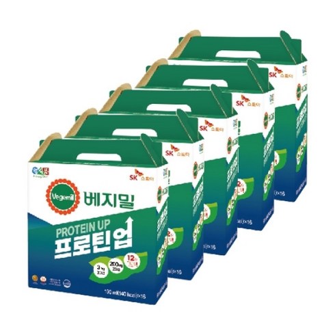베지밀 프로틴업 고단백 두유 80팩(16팩*5박스), 190ml, 80팩