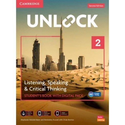 Unlock Level 2 Listening Speaking and Critical Thinking Student's Book with Digital Pack (With..., Cambridge University Press, Unlock Level 2 Listening, Sp.., Susan Peterson(저),Cambridge ..