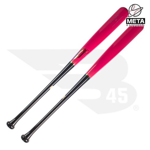 B45 프로 나무배트 신본기 모델 캐나다산 핑크/블랙 KI1