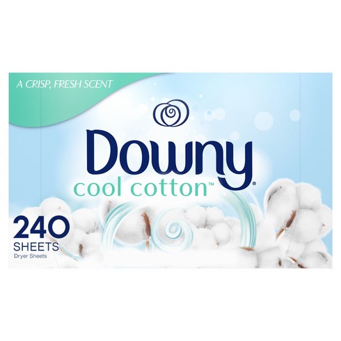 Downy 다우니 섬유 유연제 쿨 코튼 240매 시트 섬유유연제, 2개