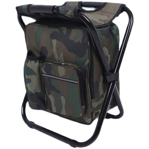 양산고무신 접이식 캠핑 의자 배낭 가방 휴대용 좌석, 아미 백팩