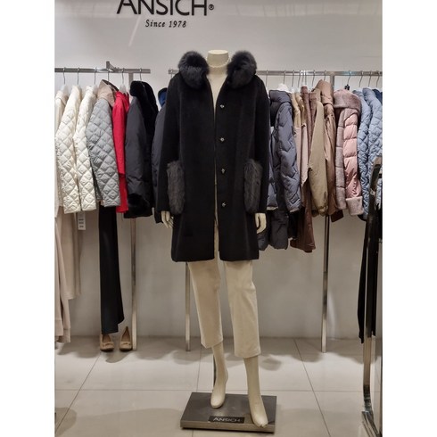 2023년 가성비 최고 수리알파카코트 - 안지크 폭스후드 수리알파카코트 DH4FJ6930