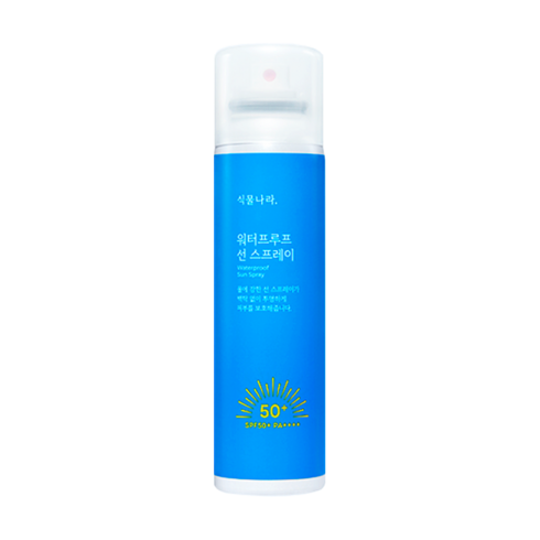 워터프루프선스프레이 - 식물나라 산소수 워터프루프 선스프레이 100ml SPF50+ PA+++ 여름 강 바다 물놀이 자외선차단, 4개