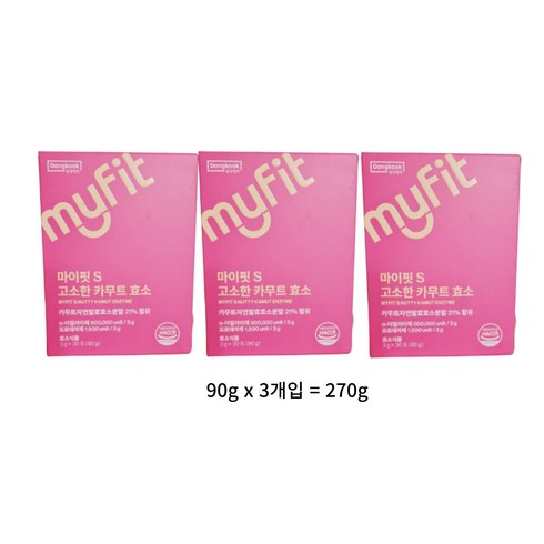동국제약 마이핏S 고소한 카무트 효소 누룽지맛, 270g, 1개