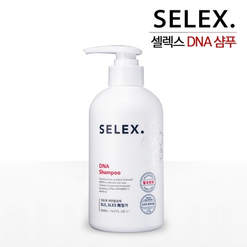 셀렉시오 - 탈모샴푸 기능성샴푸 발모 두피케어 탈모방지 모근영양 강화 비듬 염증 가려움 보습 두피진정 샴퓨 1위 제품 대용량 셀렉스 DNA 디엔에이 FDA 무독성인증 여성 남성 추천, 500ml, 1개
