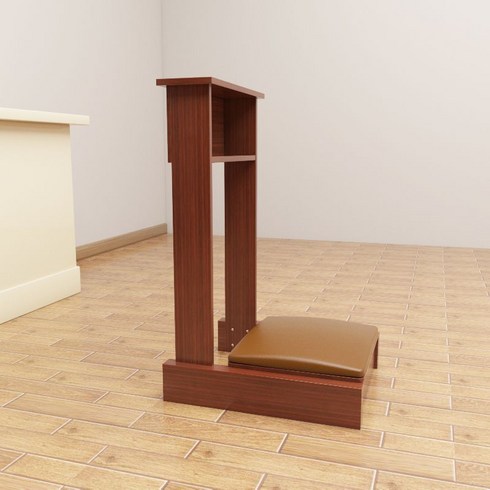 장궤틀 무플꿇는의자 성당 기도 기독교 성체조배실 의자, 브라운, 1개