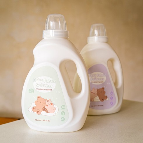 아가드X돗투돗 아기 섬유유연제 유아 고농축 세탁 섬유유연제 약산성, 그린플로럴향, 1개, 1500ml