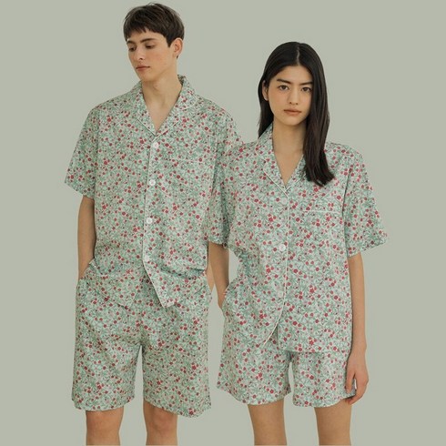 조스라운지 - 조스라운지 모달 (couple) Mint Short Pajama Set 39186