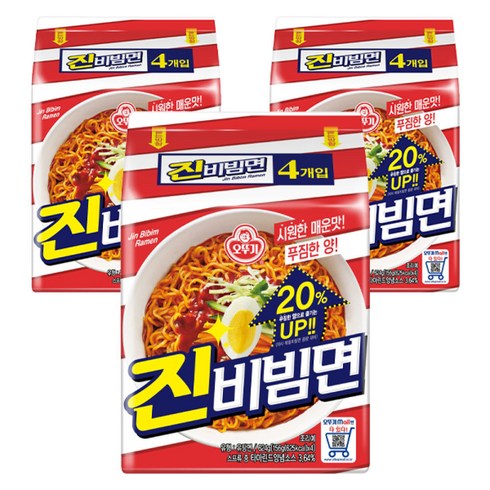 오뚜기 진비빔면 156g 12개