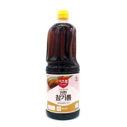 이츠웰참기름 - 이츠웰 진한 참기름, 1.8L, 2개