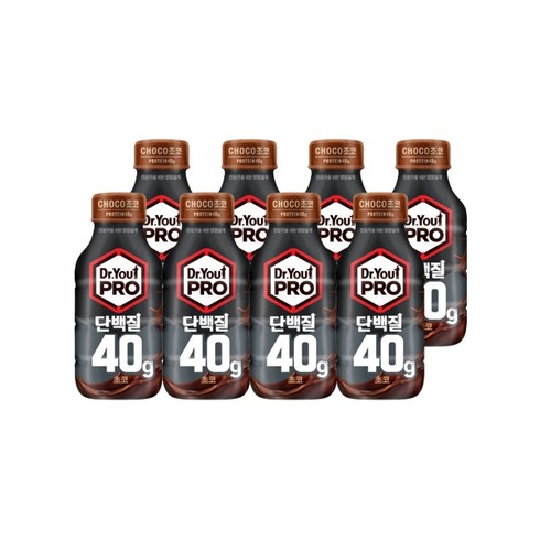 닥터유40g - 닥터유 프로 단백질 드링크 초코, 8개, 350ml