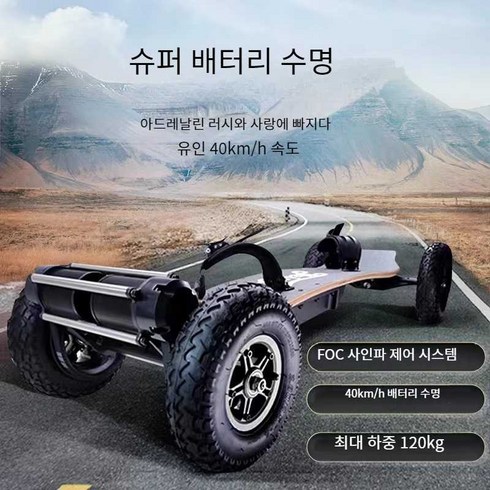 엔진 크루저 롱보드 출퇴근 모터 스포츠 오프로드, 29.4V단일드라이브사이드리프트배터리용량200