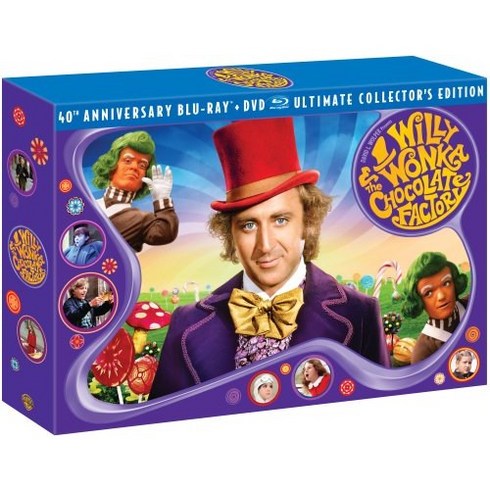 윌리 웡카와 초콜릿 공장(3디스크 40주년 기념 소장판 블루레이/DVD 콤보) Willy Wonka & the Chocolate Factory (Three-Disc 40th Anniversary Collector's Edition Blu-ray/DVD Combo), color, 1개