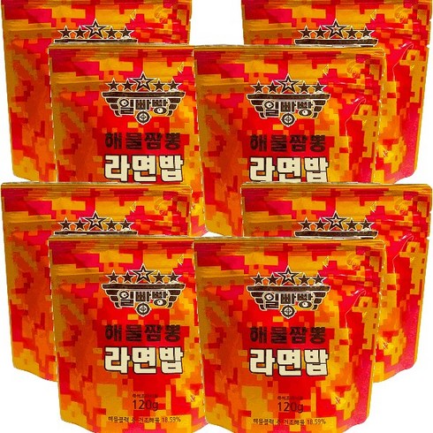 일빵빵 해물짬뽕 라면밥, 120g, 8개