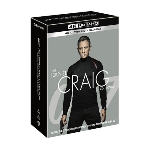 [블루레이] 다니엘 크레이그 4-Movie 콜렉션 [4K UHD＋2D] (8disc)