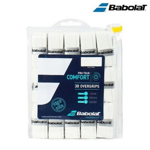 BABOLAT 프로 투어 x 30 (WH) 오버그립 (657002 101) 104267, 1개