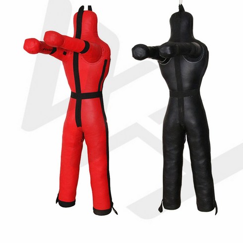 주짓수 더미 유도더미 사람모형 인간 인형 샌드백, 방폭 가죽 블랙 14CM 20KG