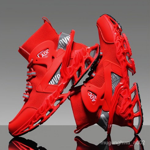 남성 블레이드 타입 신발 통기성 충격 흡수 운동화 조깅 테니스 체육관용 경량 미끄럼 방지 신발 캐주얼 워킹 스니커즈 운동화 남성 신발