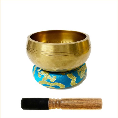 명상을 위한 벽계 싱잉볼 세트 (싱잉볼 + 받침 + 가죽울림막대)