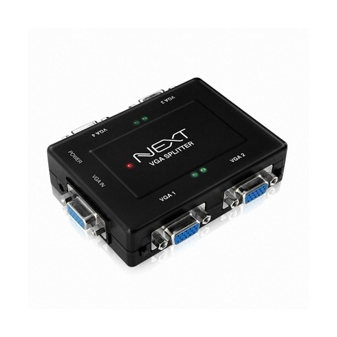 NEXT 2502VSP 1대2 VGA(RGB) 모니터분배기 개별스위치, NEXT 2504VSP/1:4 분배기, 1:4 분배기, 1개