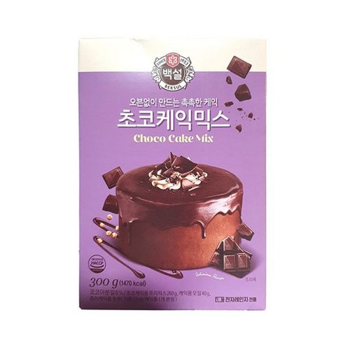 ® 백설 초코케익믹스300g GЯ+VIP_ 백설, 1