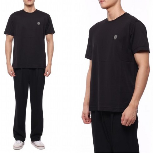 791524113 A0029 - [스톤아일랜드] 23FW 남성 로고 패치 반팔티셔츠 (791524113 A0029 23F)