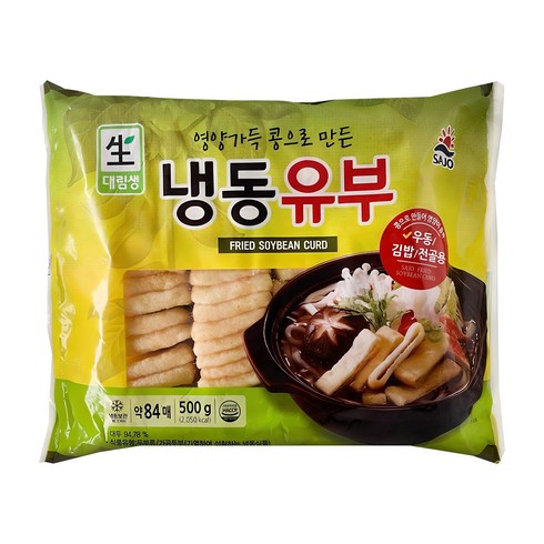 냉동유부 - 대림 냉동유부 500g, 1개