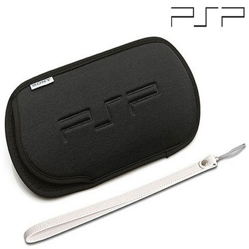 PSP 소니 정품 파우치 + 스트랩 세트 수납케이스, 1개