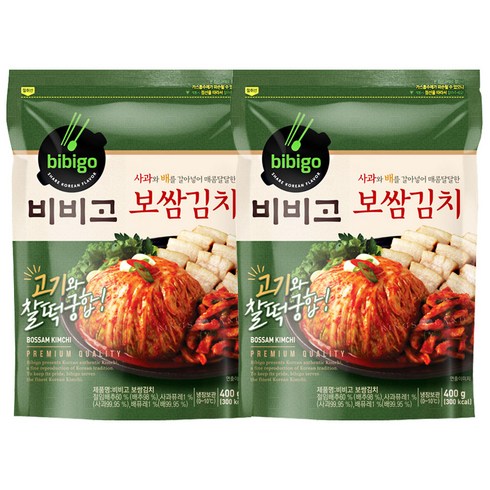 (냉장)비비고 보쌈김치400gx2개, 1세트, 400g