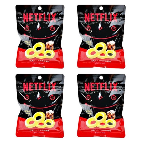 Netflix 넷플릭스 무한츄잉 젤리 콜라맛, 0.045kg, 4개