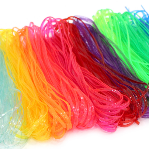 스쿠비두매듭 - JI 룰라끈 1M 색상 혼합 100줄 매듭공예 비닐끈 스쿠비두, 100개
