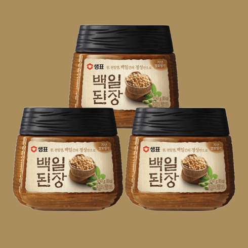 샘표백일된장 - 샘표 백일 된장 450g 3개 100일 숙성 찌개 무침 반찬