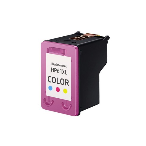 HP 61 XL 호환 대용량 프린터 잉크, 컬러 61XL C, 컬러 61XL C