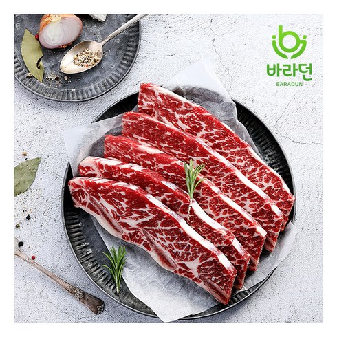 [바라던] 시그니처 기름손질 잘 된 6 7 8 LA갈비 4kg(꽃갈비), 주문선택:6 7 8 LA갈비 1kg 4팩