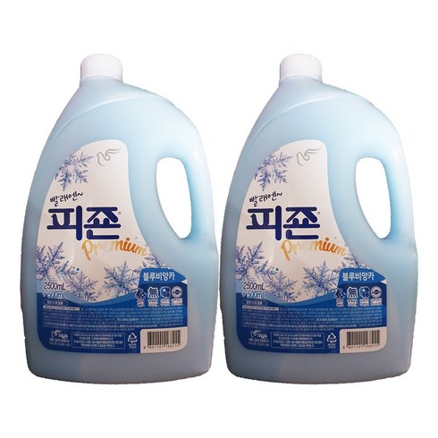 면세점비앙카 - [빨래엔 피죤~] 1+1 상쾌한 비앙카향 Premium 블루 비앙카 용기형 3000ml 섬유유연제, 1개, 3L