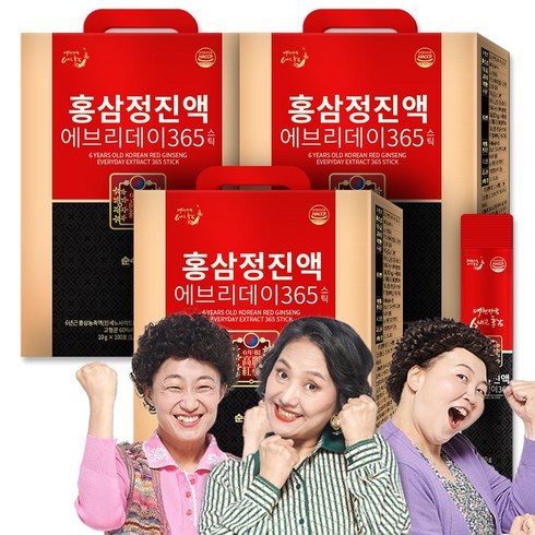 2023년 가성비 최고 인천공항면세점홍삼 - 순수식품 6년근 홍삼 진액 에브리데이 365 300포(총 3박스) 홍삼정 홍삼스틱, 10g, 300개