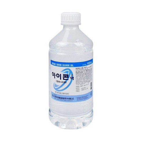 아이콘액1000 - 아이콘액 대한약품 아이콘액 1000ml 1개 렌즈세척액 생리식염수, 1L