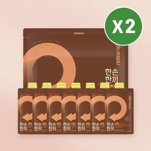 한끼단백질쉐이크 - 리뉴파이 한손한끼 단백질 쉐이크, 초코맛, 14개, 60g
