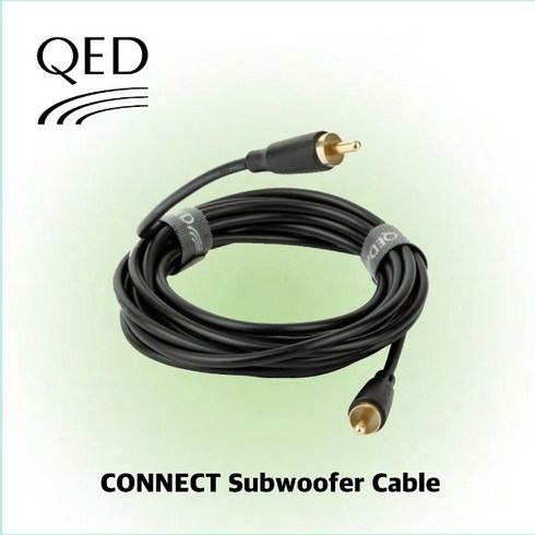 [QED] 큐이디 CONNECT SubWoofer Cable (3.0m - 6.0m) 커넥트시리즈 RCA to RCA 서브우퍼 케이블, 3.0m