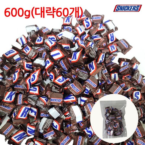 마즈 스니커즈 미니스 600g(약64개) 미니 초코바 코스트코, 600g, 1개