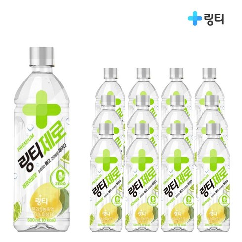 링티제로 레몬라임맛 500mlX24병 - 링티제로 레몬 라임, 500ml, 12개