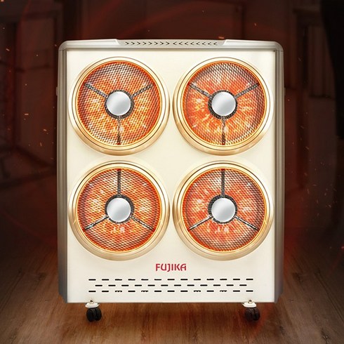2023년 가성비 최고 FUJIKA - 후지카 국산 온풍 하이라이트히터 대형 전기히터 난로 4구 FJK-H4000, 혼합색상