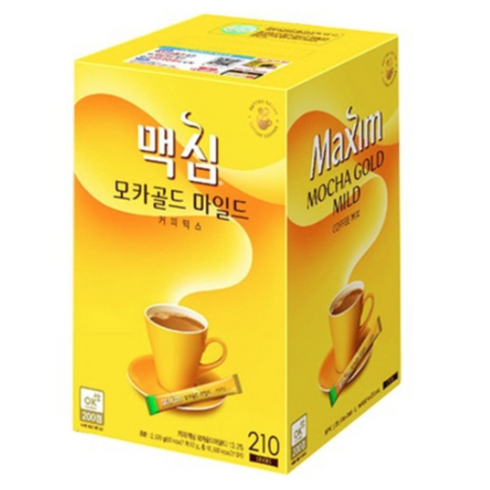 맥심 모카골드 마일드 커피 믹스, 12g, 210개입, 4박스