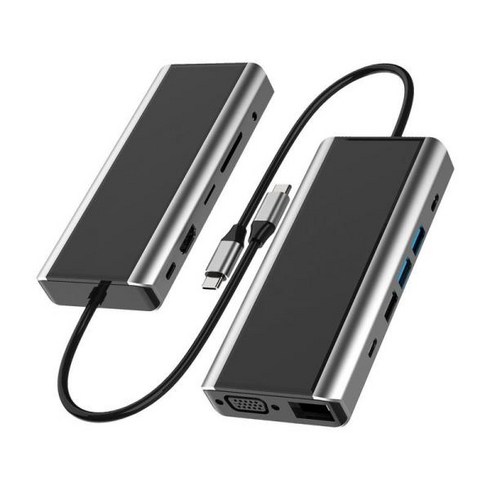 4k차이나타운 - 노트북 허브 이더넷 USB C 타입 어댑터 USB C 4K 13 인 1 멀티 포트 5Gbps 100W PD USB C 도크 USB3, 한개옵션2, 01 CHINA, 한개옵션1