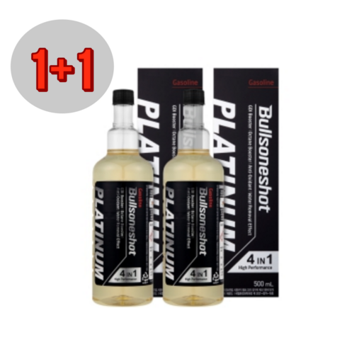 1+1 불스원샷 플래티넘 불소원샷 불스원 휘발유 500ml 4in1, 1