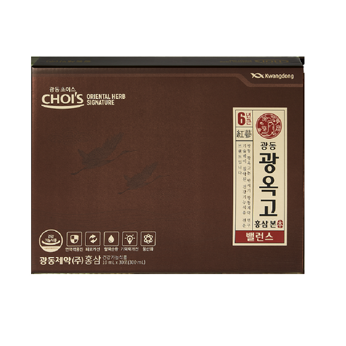 광동 광옥고 홍삼 본 밸런스 30p + 쇼핑백, 300ml, 5개