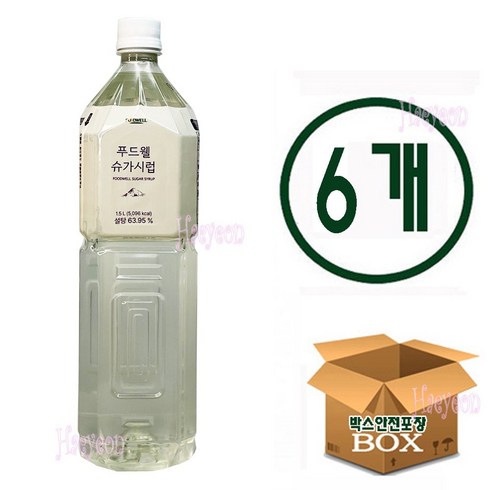 푸드웰 슈가시럽, 6개, 1.5L